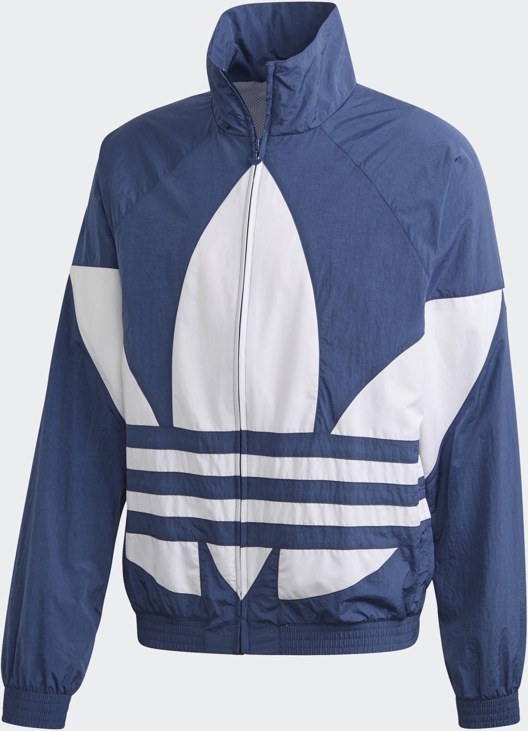 Adidas Big Trefoil Woven Track FM9894 Fashion Mans Blue Polyseter Track Jacket FM9892 Black Trefoil Top