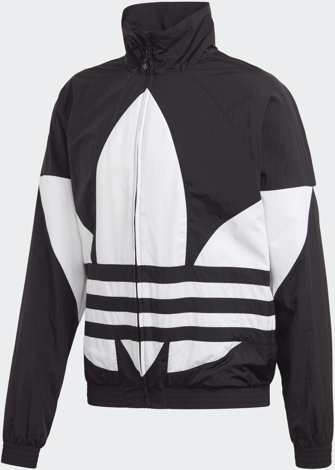 Adidas Big Trefoil Woven Track FM9894 Fashion Mans Blue Polyseter Track Jacket FM9892 Black Trefoil Top