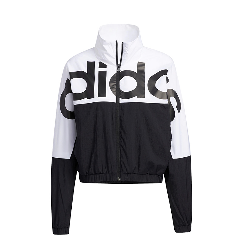 Adidas Womens Windbreaker GP5424 Jacket NEO Icons CE Top GP5425 Black Top