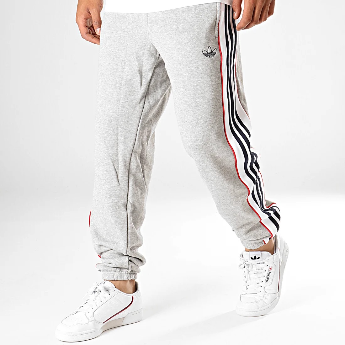 Adidas Originals 3 Stripes Panel Sweat ED6255 Black Pants Jogger ED6258 Grey Pants