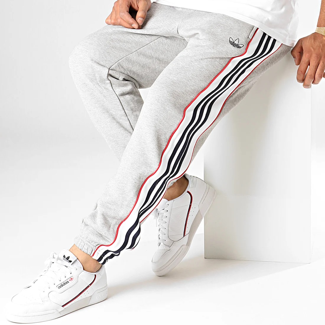 Adidas Originals 3 Stripes Panel Sweat ED6255 Black Pants Jogger ED6258 Grey Pants