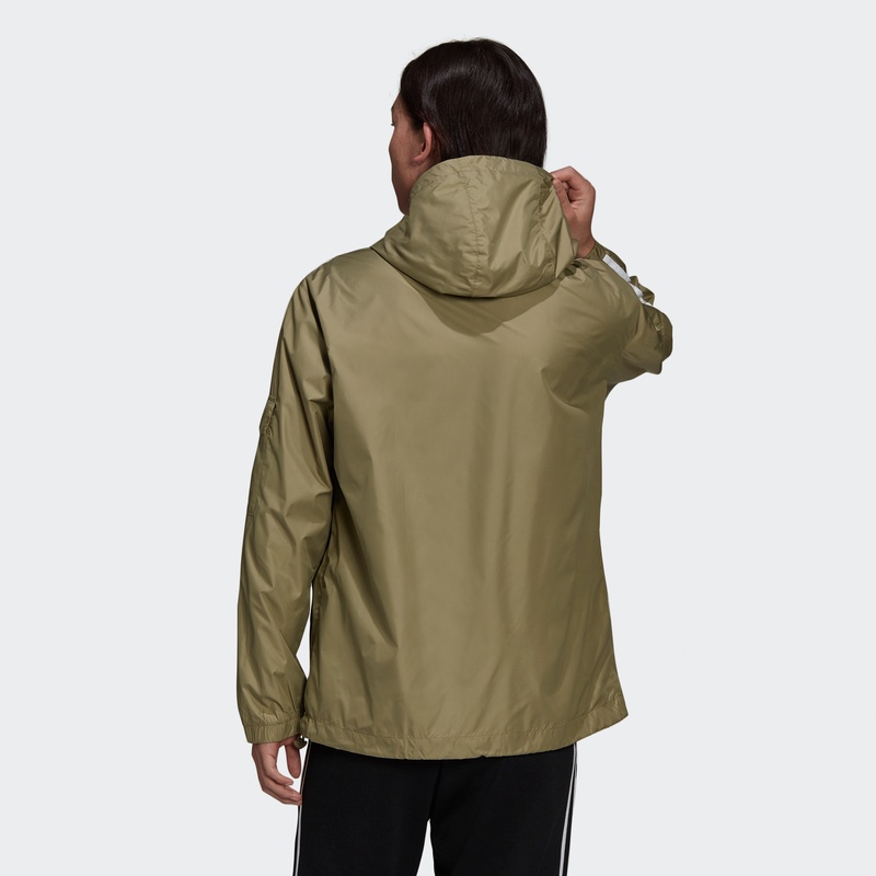 Adidas Original Mens Hoodie Sweatshirt H06684 Trefoil Lock Up Windbreak Jacket