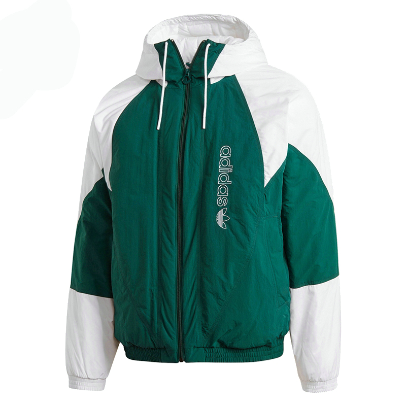 Adidas GE1302 Mens Green Windbreak Coat Hoody GE1301 Black 아디다스 공식 온라인 스토어 긴급 점검