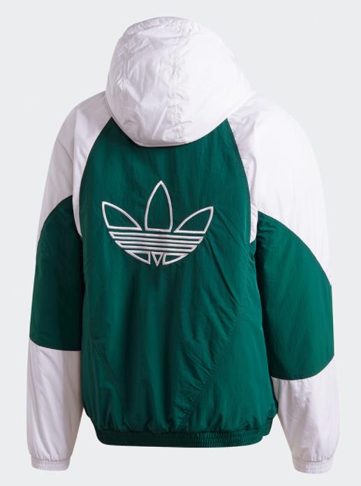 Adidas GE1302 Mens Green Windbreak Coat Hoody GE1301 Black 아디다스 공식 온라인 스토어 긴급 점검