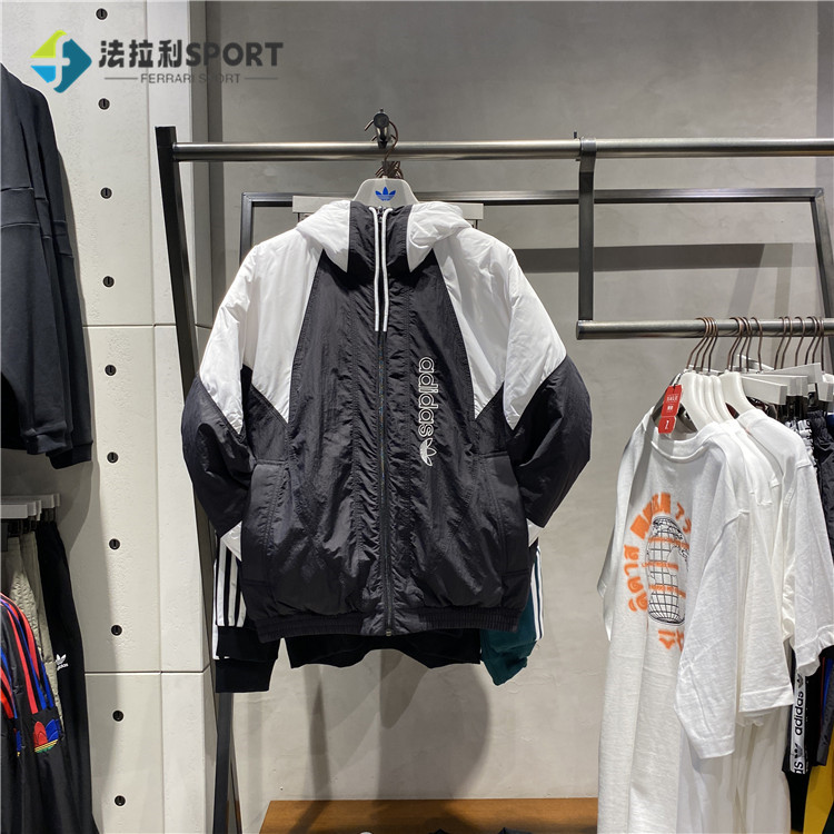 Adidas GE1302 Mens Green Windbreak Coat Hoody GE1301 Black 아디다스 공식 온라인 스토어 긴급 점검