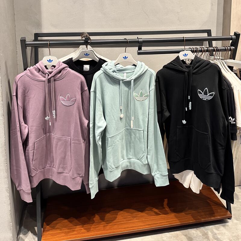 Adidas Original Unisex HS Hoodie HS1999 Blue HS2000 Purple HS1998 Black Adicolor Hoodie Mens Sport Gym Running Casual