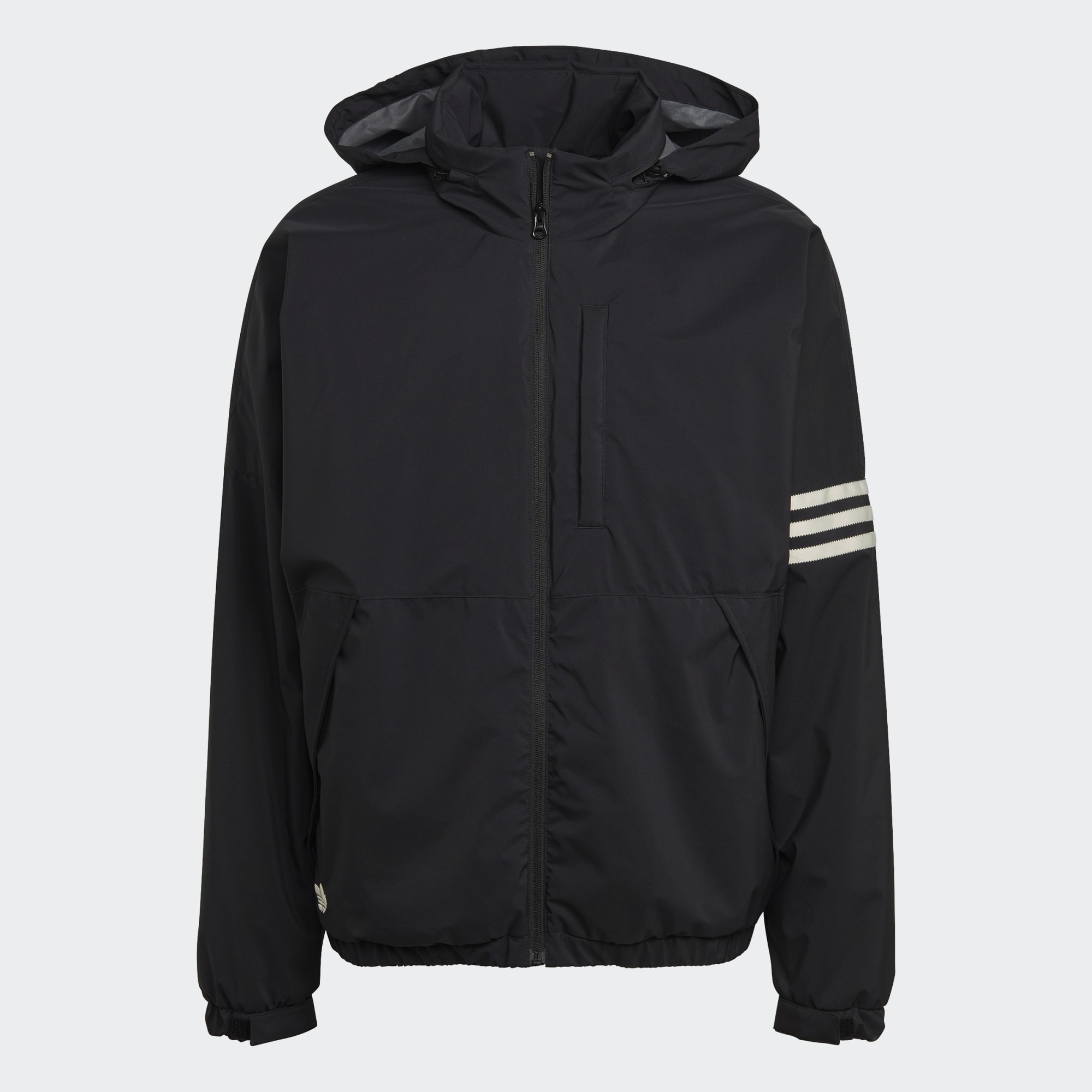 Adidas Original Padded Stripes Puffer Jacket Black HL9198 Winter Light Coat