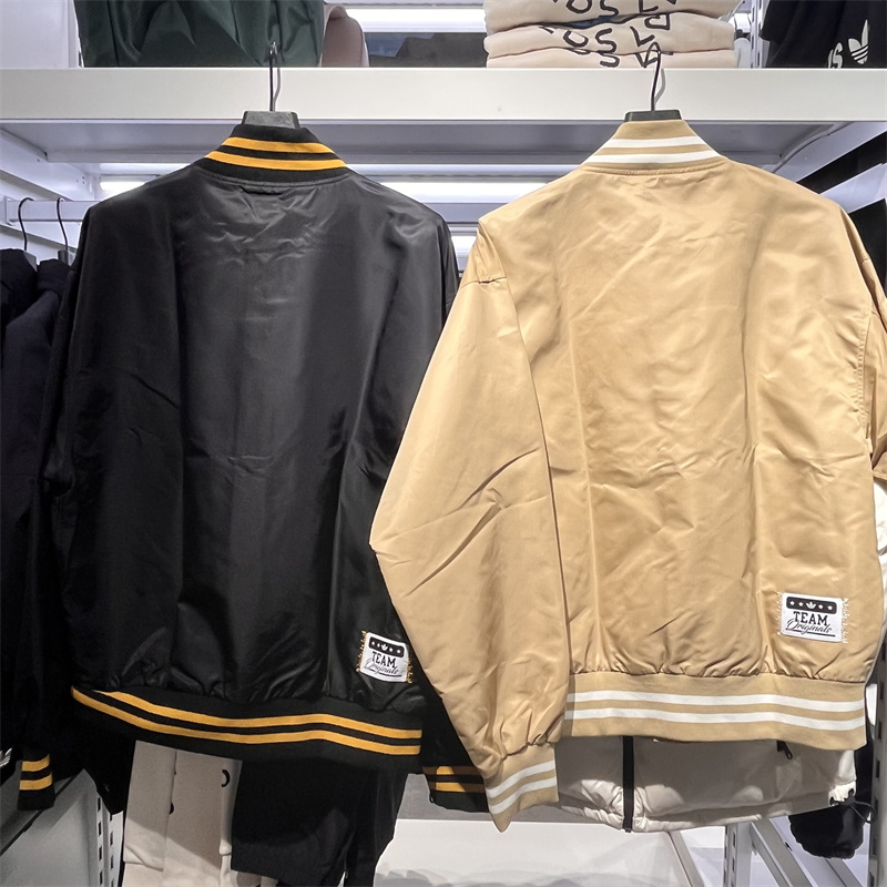 Adidas Original Baseball Jacket HY1358 Khaki Color Winter Coat Slik Black HY1357 Jacket