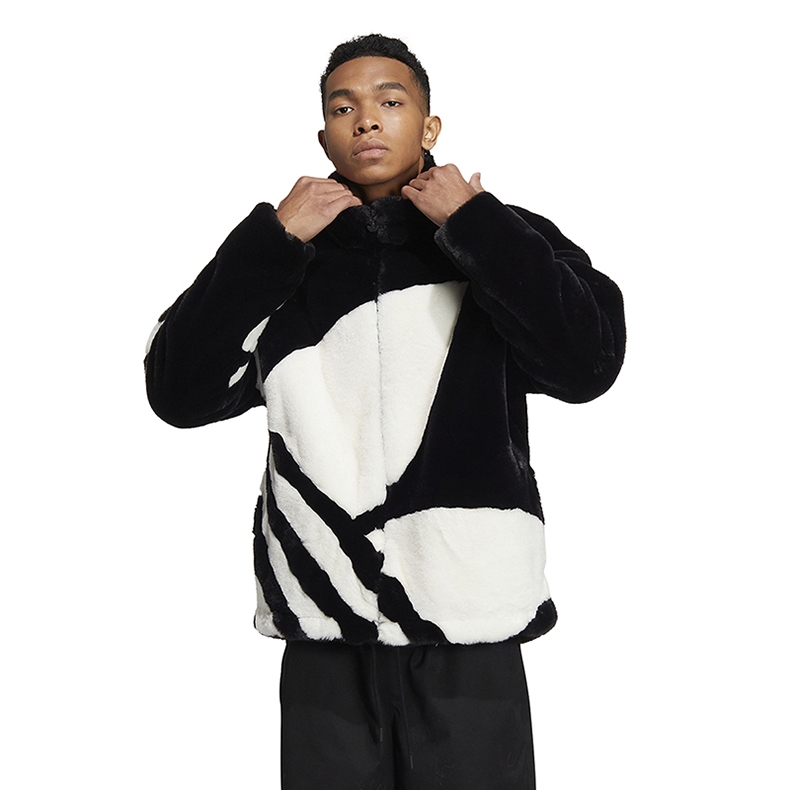 Adidas Fur Jacket TR Black HR3483 Winter Warmly Jacket 슈프라이즈