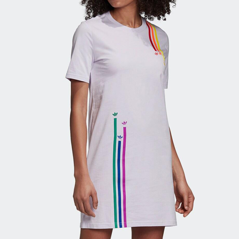 Adidas White GJ6588 Adicolor Essentials Tee Dress