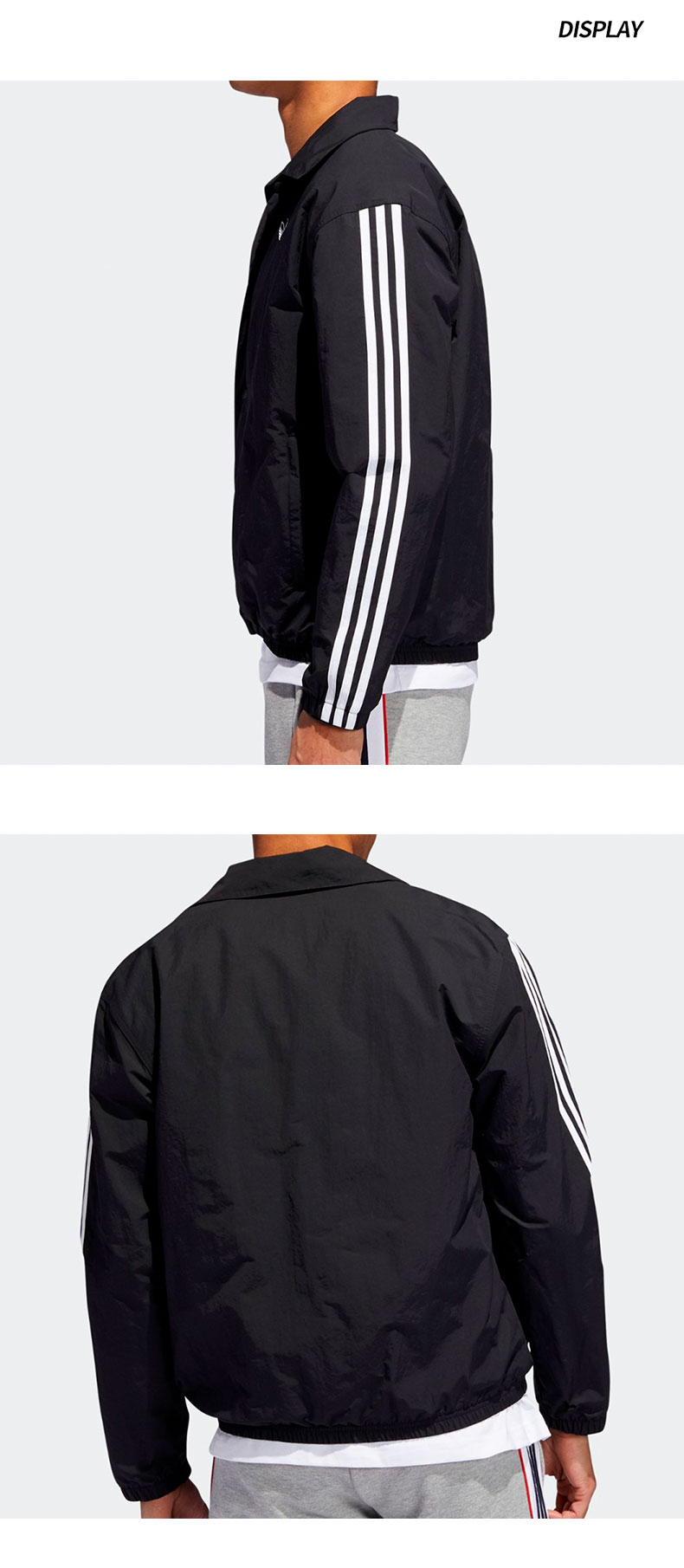 Adidas Trefoil Coach Jacket ED5516 Black Coach Jacket