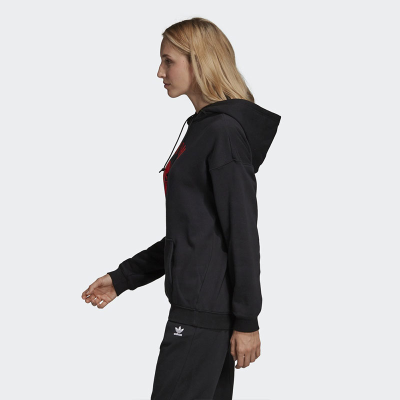 Adidas Heart Hoodie Black FH8566 Womens V-Day Hoodie White F8566 Valentines Day Jacket