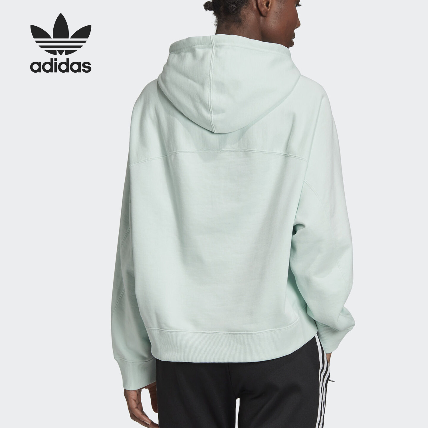 Adidas Originial Womens Hoodie FU3768 Sports Green Dash Hoody