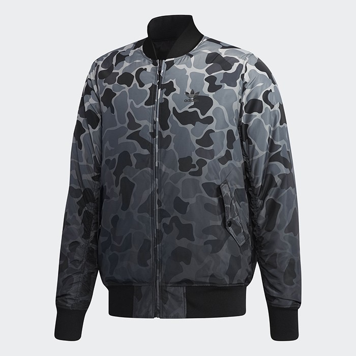 Adidas Originals Graphic Reversible Jacket DN8049 Bomber Cotton Padded Winter Coat 