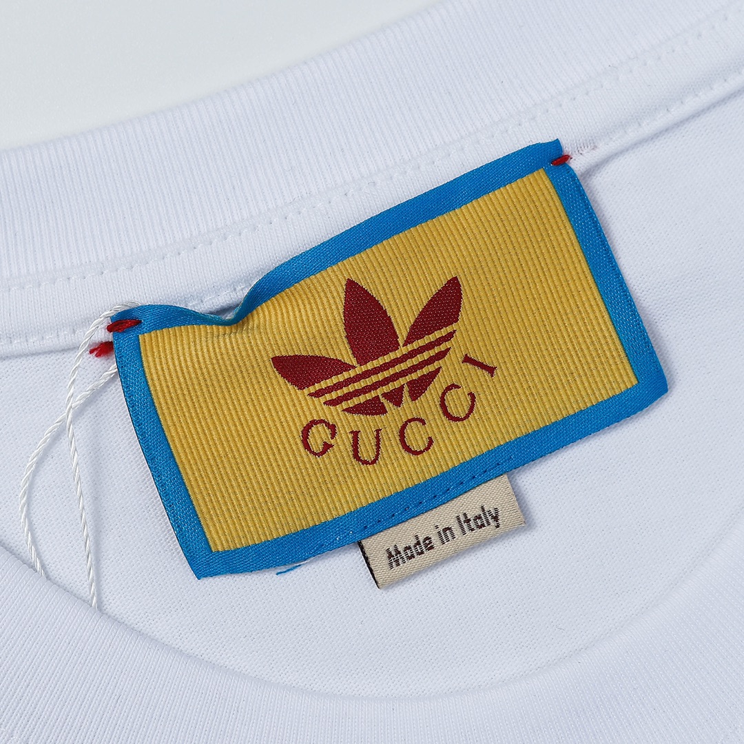 Adidas X Gucci Collaboration 2023SS Summer Tees Two Colors HL00100