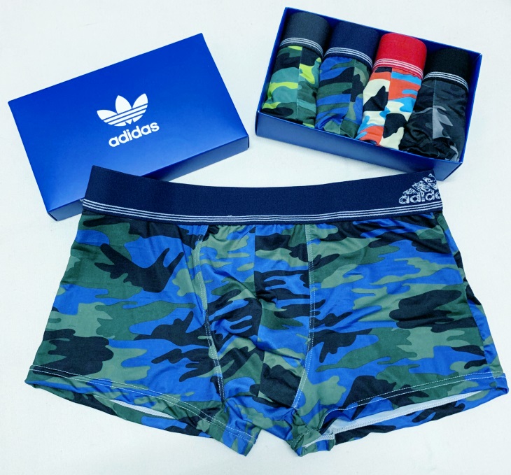 Adidas Original Men's Underwear Boxers 1 Box 4pcs Camo Underwear four Colors
