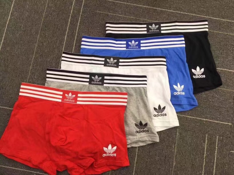 6PCS PRICE Adidas Original 6pcs Wholesale Men's Underwear Boxers 6 Colors without Box packing
