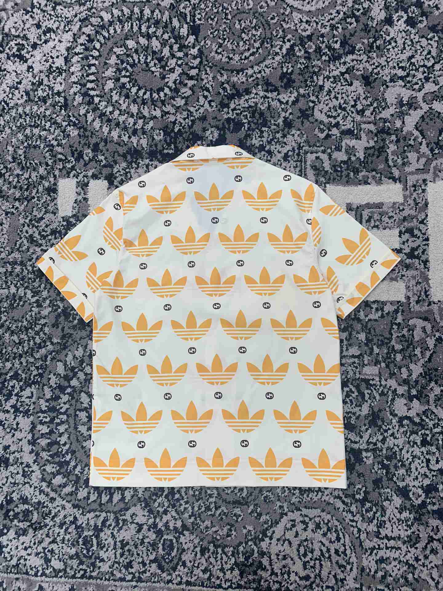 Adidas x Gucci Trefoil Collaboration Bowling Tshirt Summer Tees