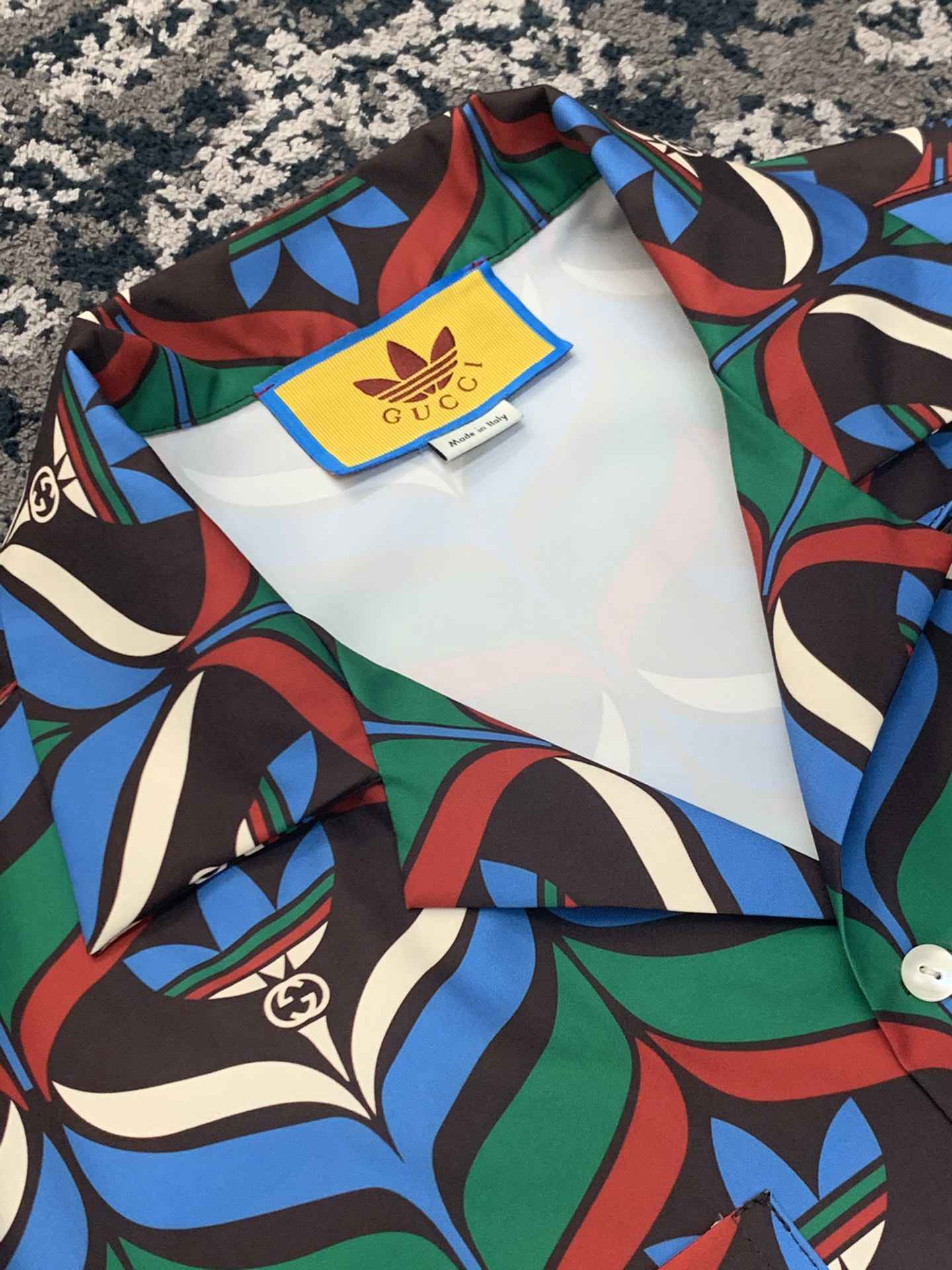 Adidas x Gucci Trefoil Collaboration Sport Tshirt Summer Bowling Tees