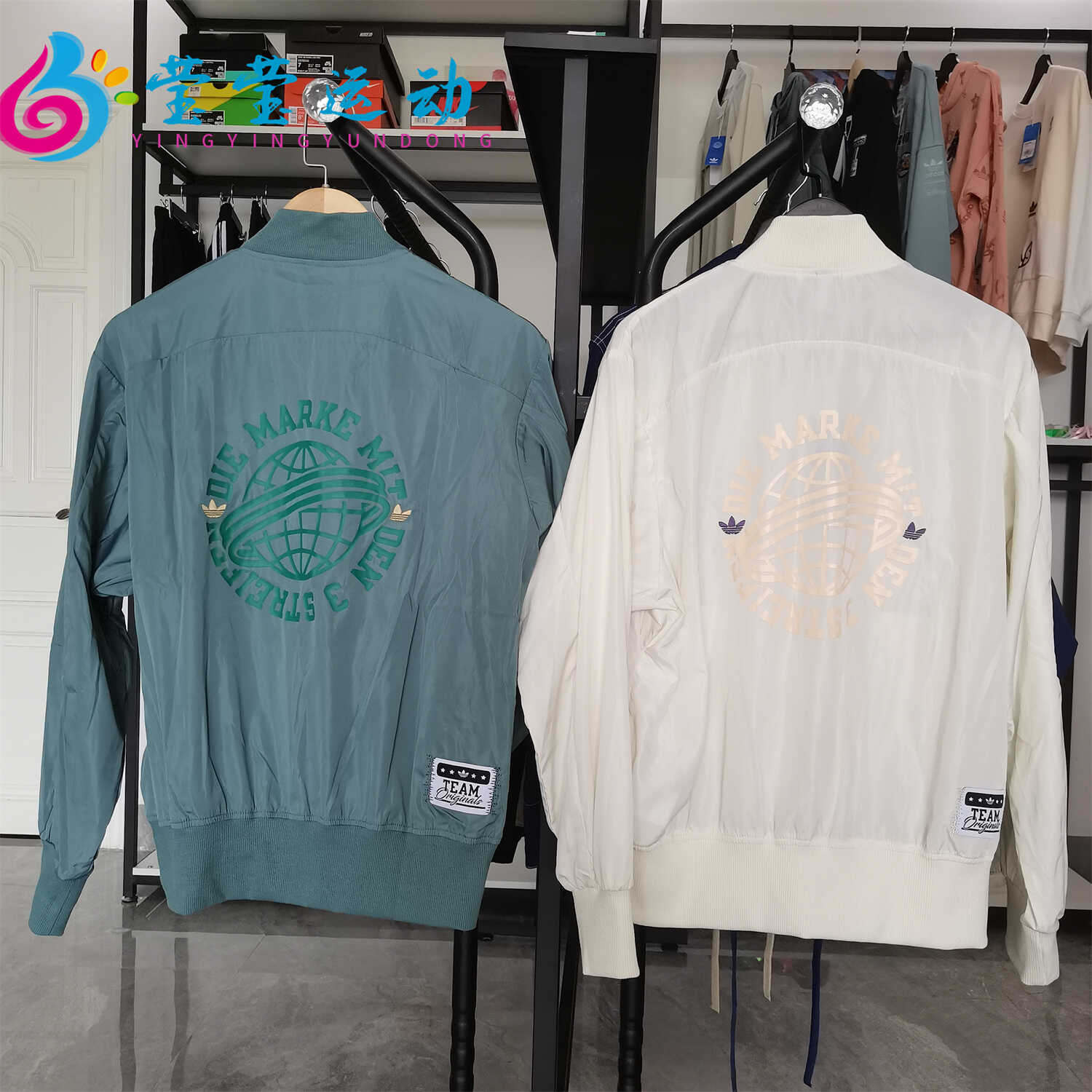 Adidas Womens Modern Collegiate Bomber Jacket HS1918 White Jacket