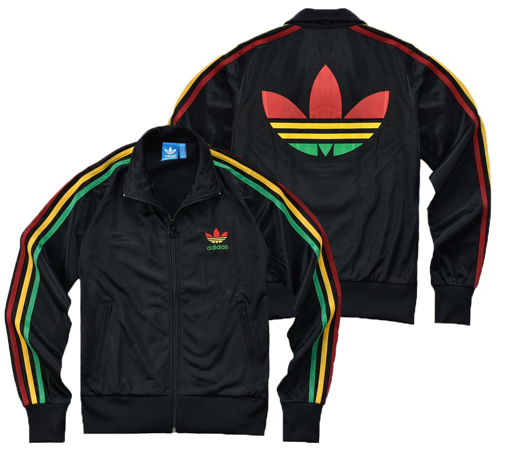 Original Womens Adidas Firebird Rasta Jacket Sport Track Top Colorful E16499 Jamaica Jacket