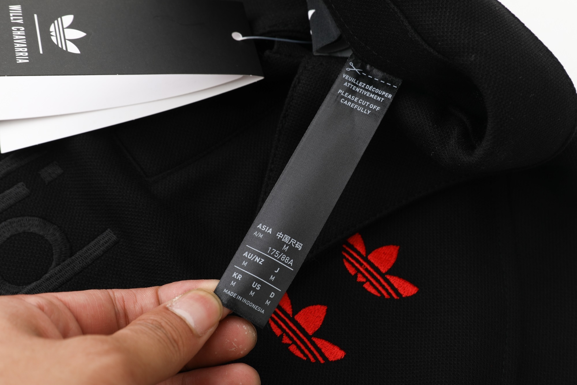 adidas x Willy Chavarria Logo Polo Shirt 'Black' - JV8848