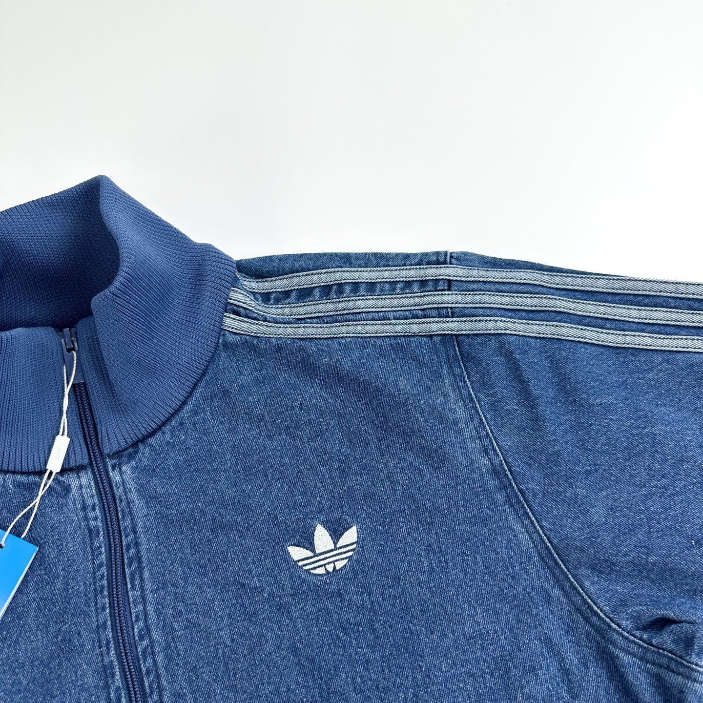 adidas Adicolor Denim Firebird Track Top JC6233 Jeans Jacket