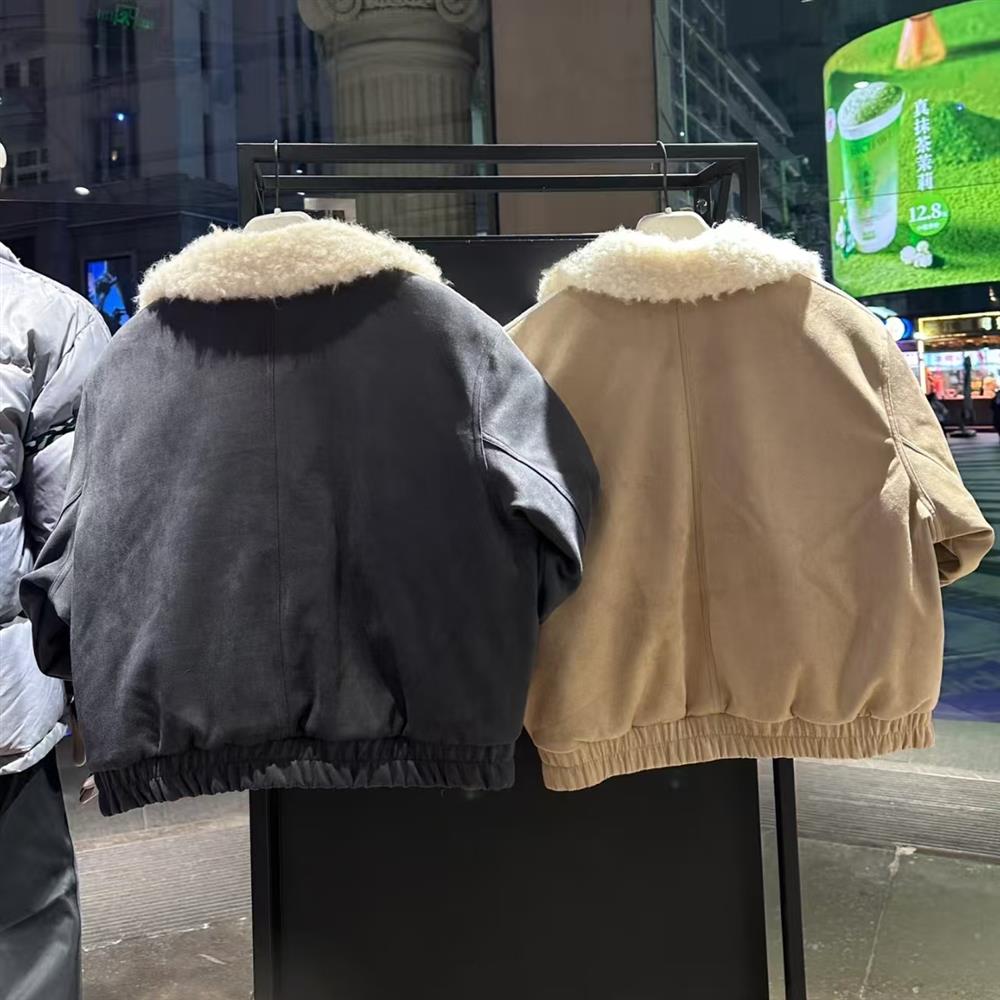 Adidas Originals Year of the Snake Fleece Collar Jacket Women's Gray JL8438 Black JL8439 Short Jacket