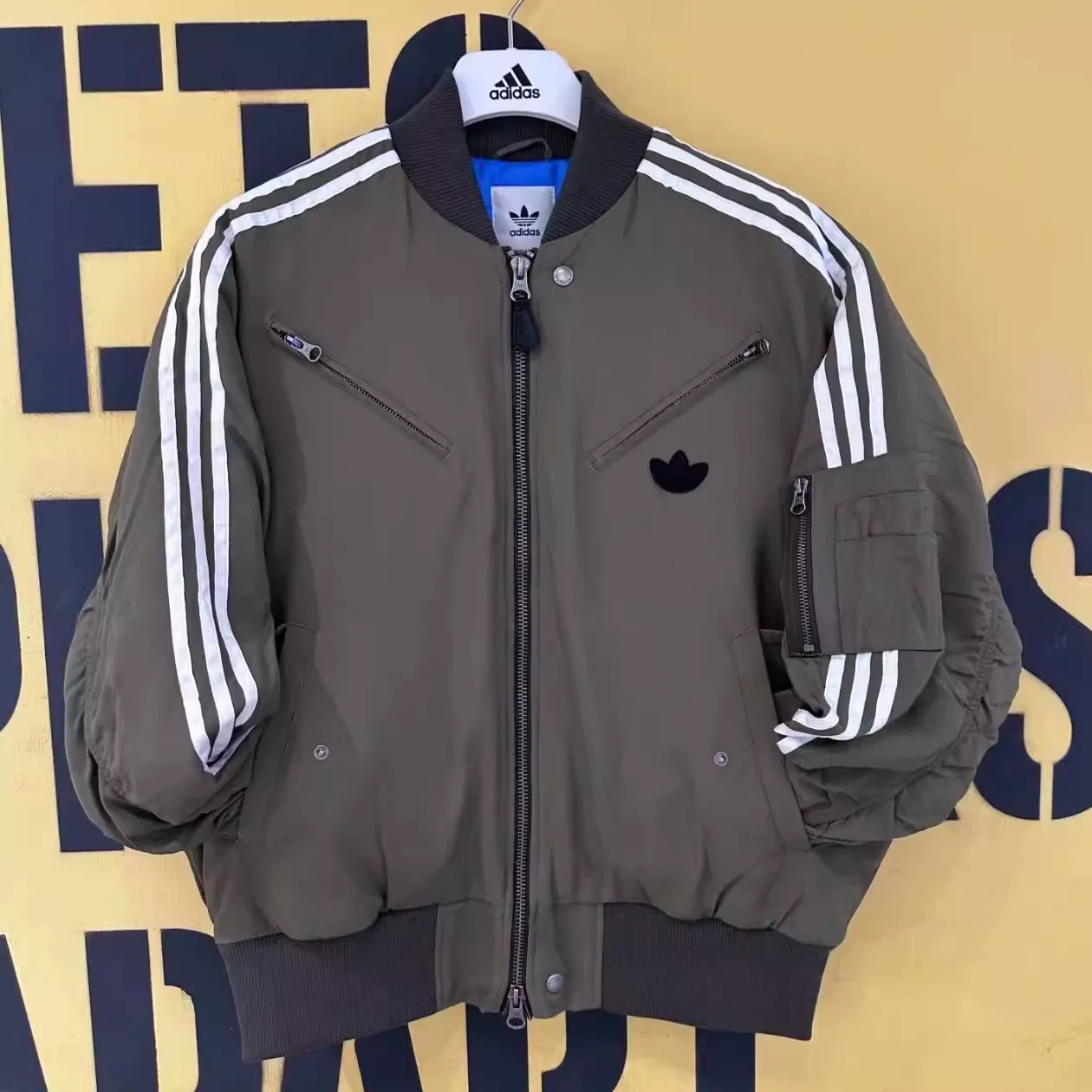 adidas Others NEW PAD JKT Blouson S Polyester Khaki JD3744 Coat Black JD3743 Winter Coat