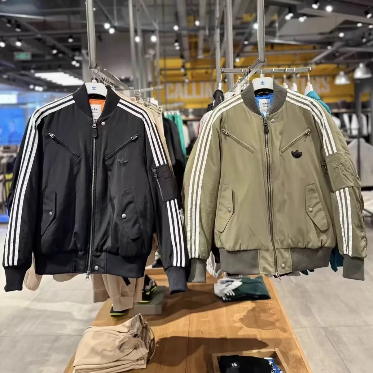 adidas Others NEW PAD JKT Blouson S Polyester Khaki JD3744 Coat Black JD3743 Winter Coat